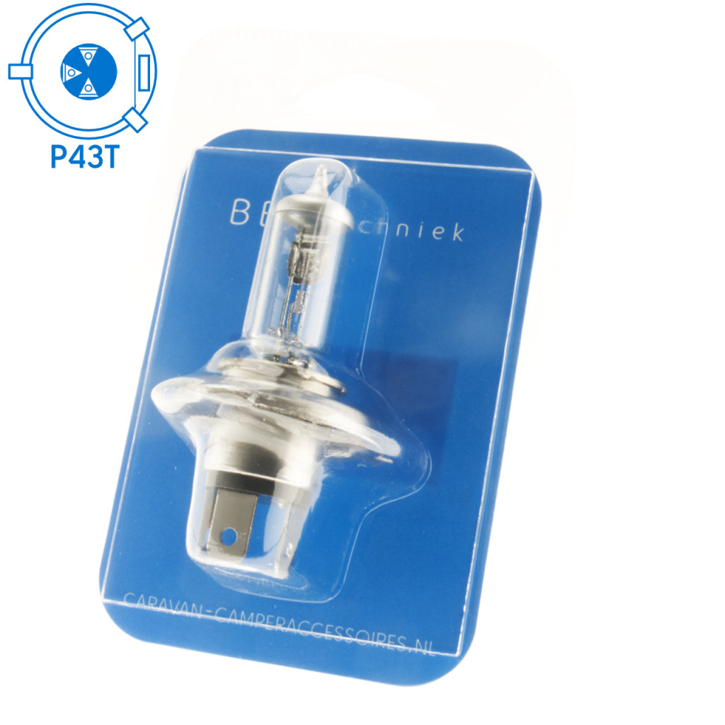 BBAtechniek - 12V 60/55W lamp P43t H4 (1x)