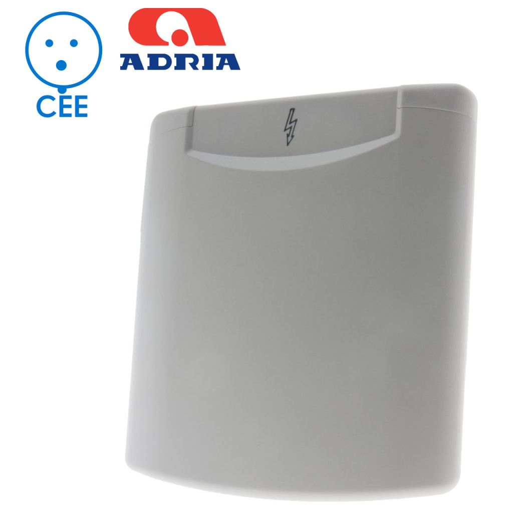 BBAtechniek - Losse klep 230V icoon licht grijs (1x)