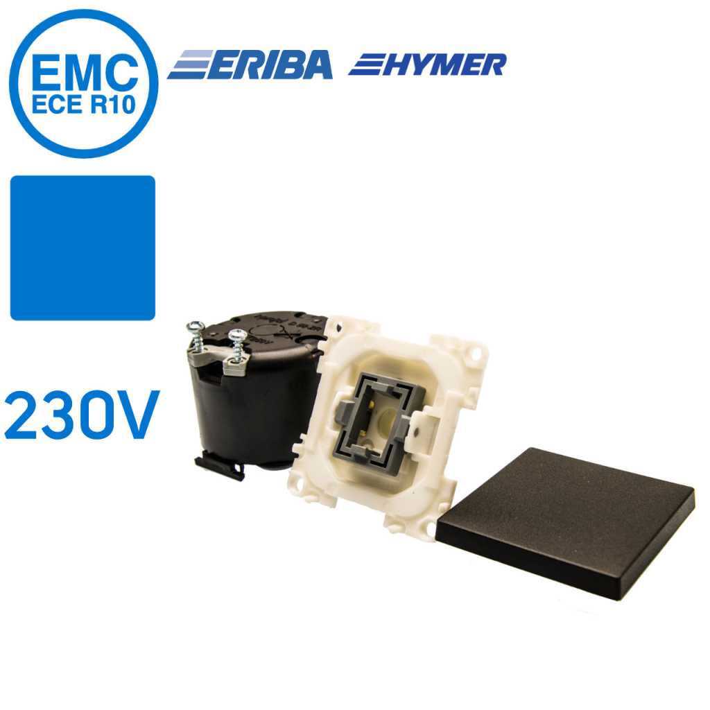 BBAtechniek - Wipschakelaar aan/uit 230V zwart S20.000 (1x)