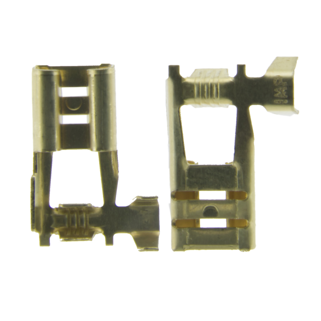 BBAtechniek - Kabelschoen haaks 1.5-2.5mm messing (25x)