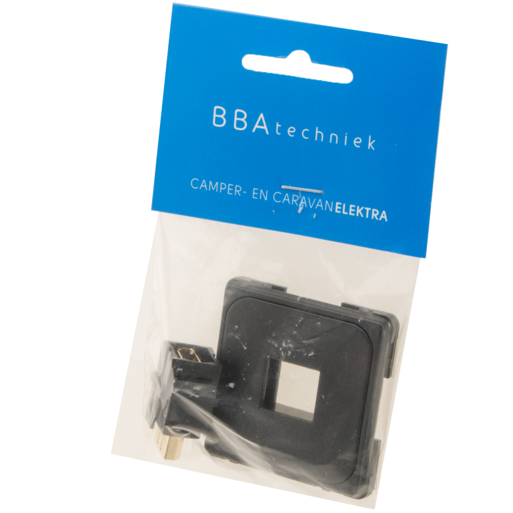 BBAtechniek - Contactdoos HDMI verbinder zwart (1x)