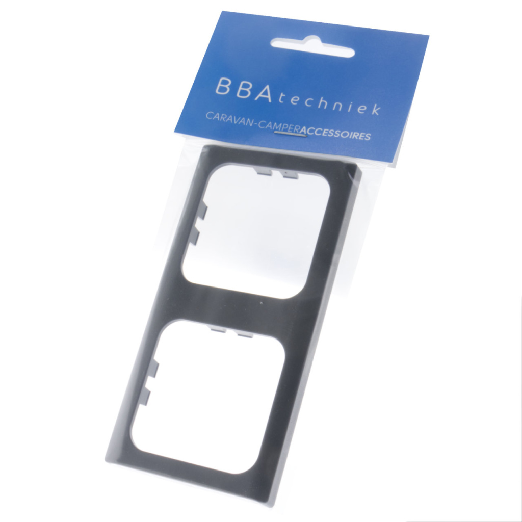 BBAtechniek - S 30.000 afdekraam 2-vak satijn zwart (1x)