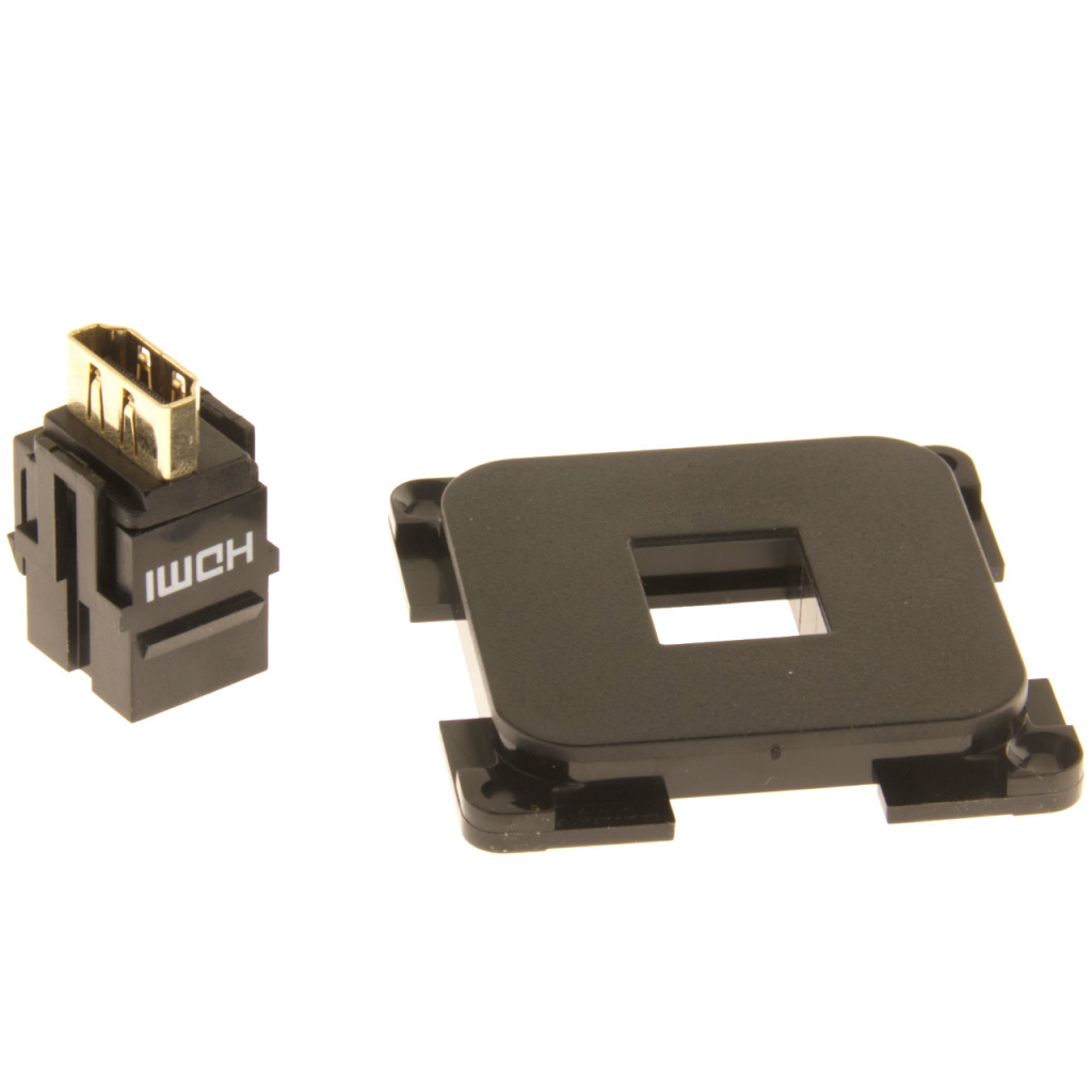 BBAtechniek - Systeem 30.000 HDMI High Speed contact zwart (1x)