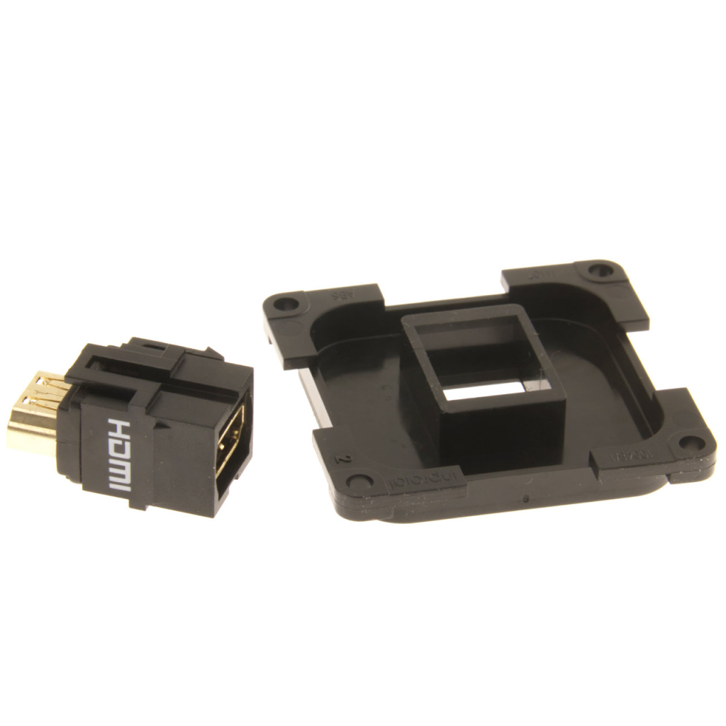 BBAtechniek - Systeem 30.000 HDMI High Speed contact zwart (1x)