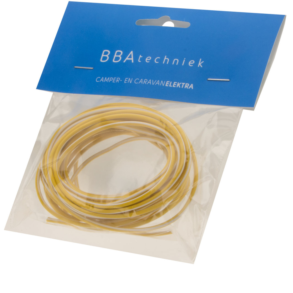 BBAtechniek - Kabel 1.5mm2 geel (5m)