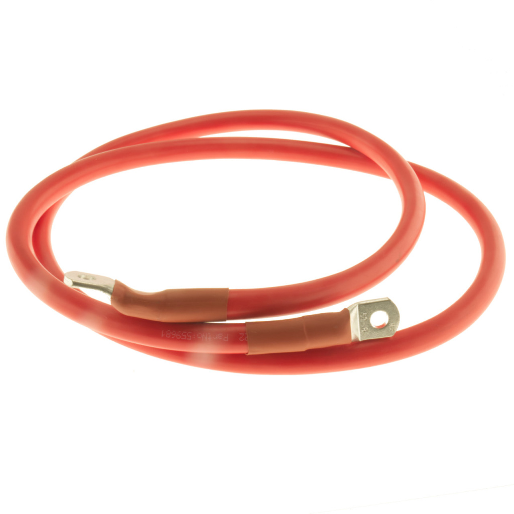 BBAtechniek - 50mm2 accu kabel flexibel rood 2x M8 (1m)