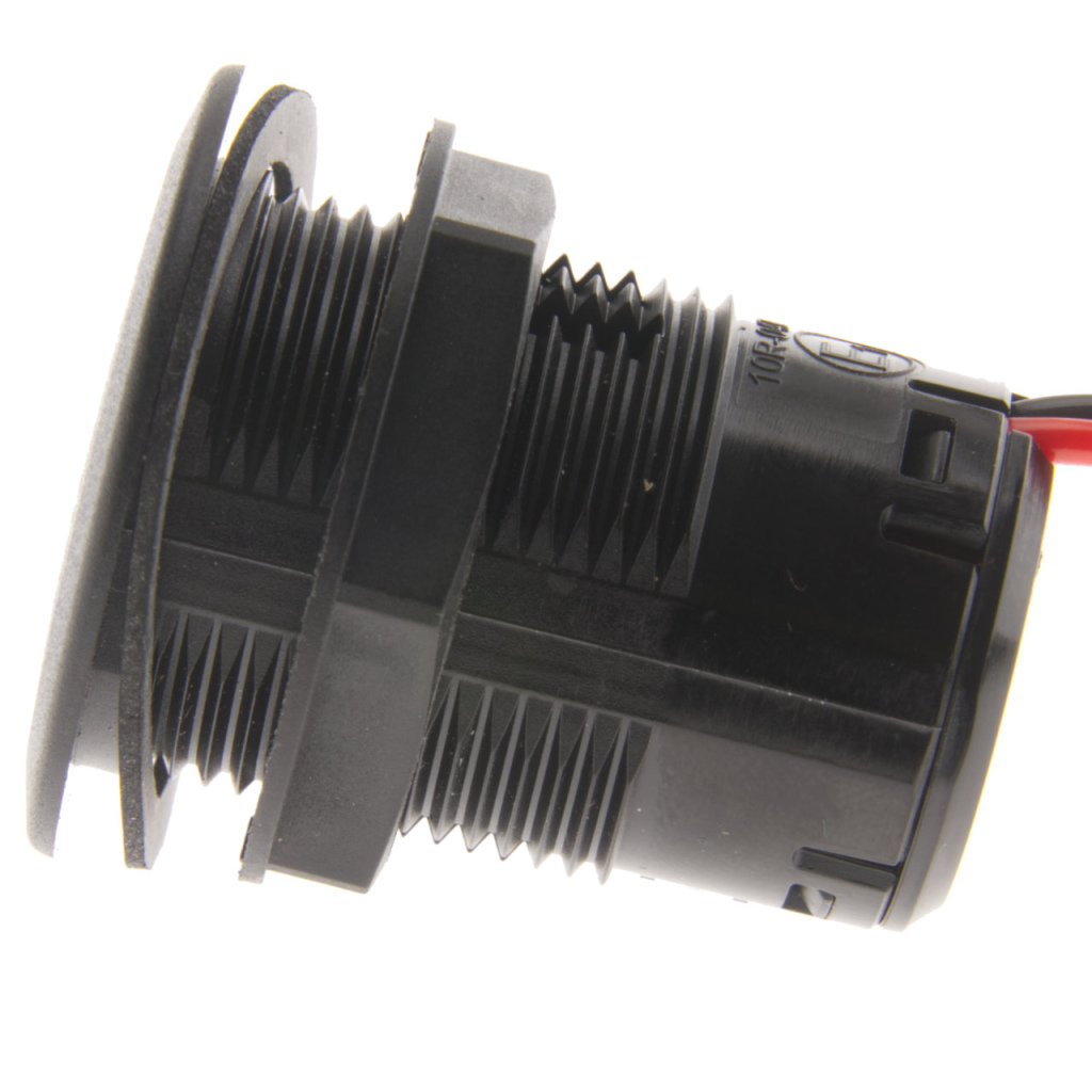 BBAtechniek - USB/C 2x PD QC 3A 30W inbouw zwart (1x) 