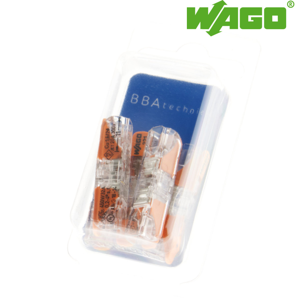 BBAtechniek - Wago verbindingsklem 221 1-voudig 0.2-4mm2 (5x)