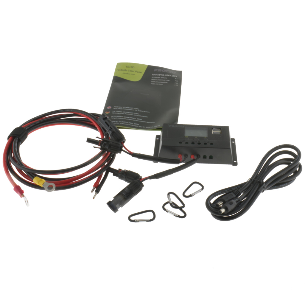 BBAtechniek - 100Wp opvouwbaar zonnepaneel Pro-User (1x)