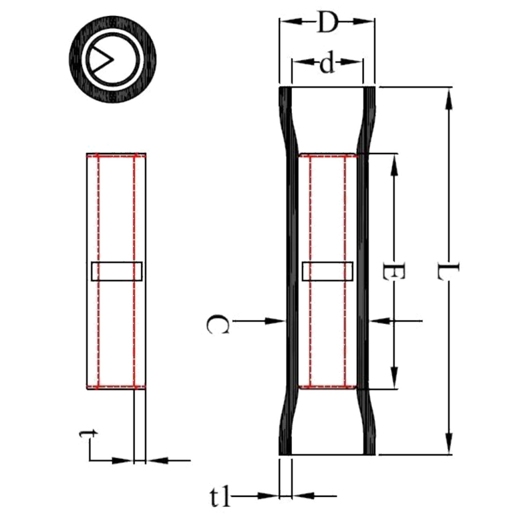 BBAtechniek - Doorverbinder Ø4.5mm blauw (10x)