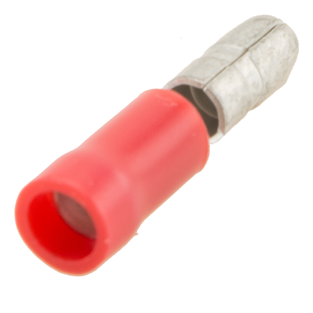 BBAtechniek - Rondsteker + rondstekerhuls Ø4mm* rood (2x5)