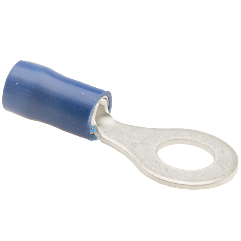 BBAtechniek - Kabelschoen ring M6 Ø6.4mm* blauw (100x)