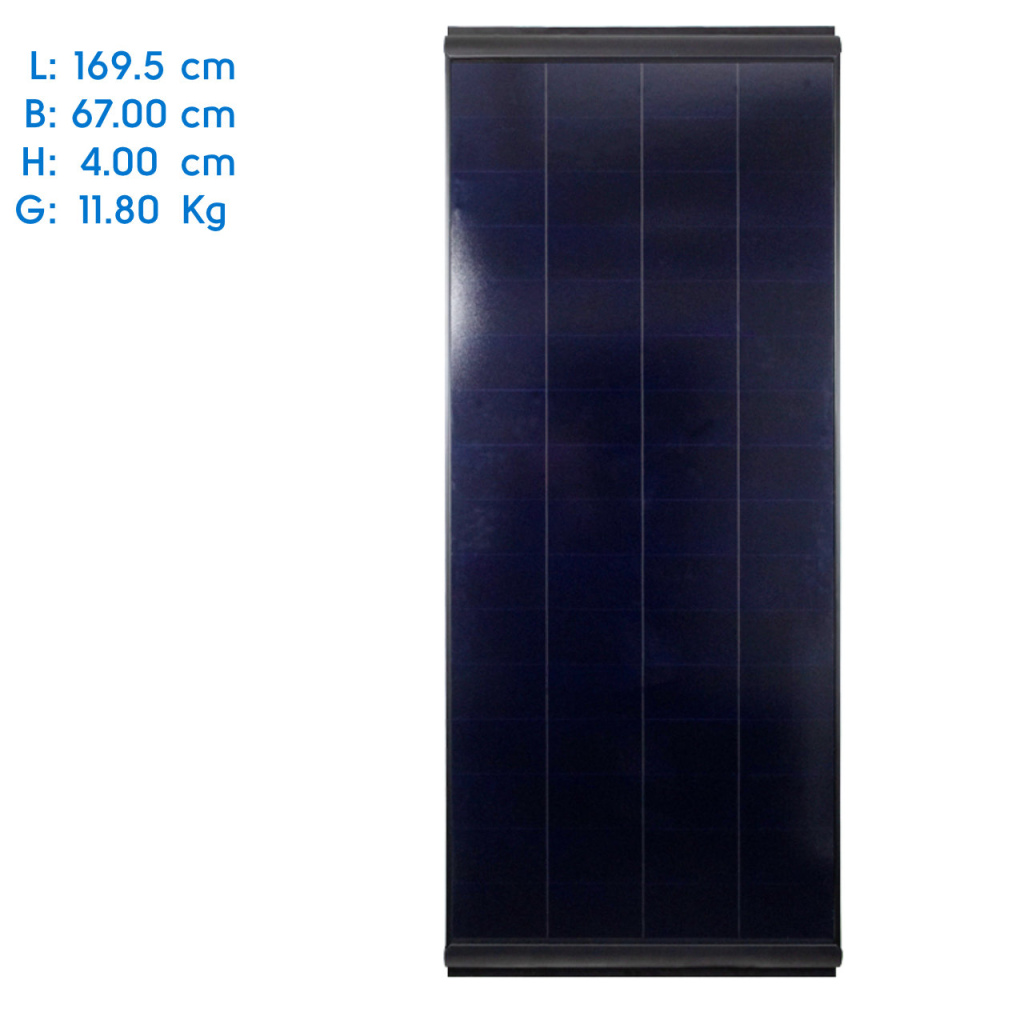 BBAtechniek - 220Wp 169.5x67x4cm Pro-User zonnepaneel(1x)