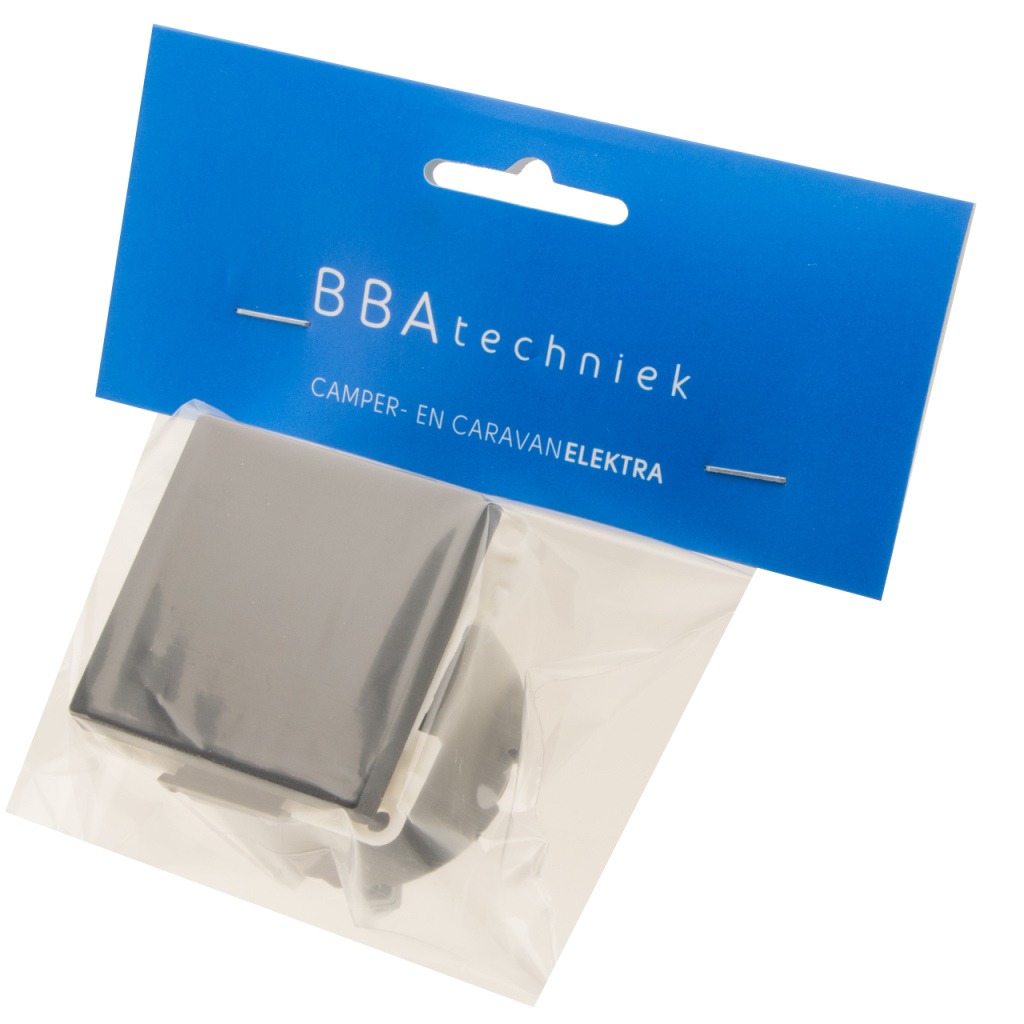BBAtechniek - Wipschakelaar 230V aan/uit lei-grijs S20.000 (1x)