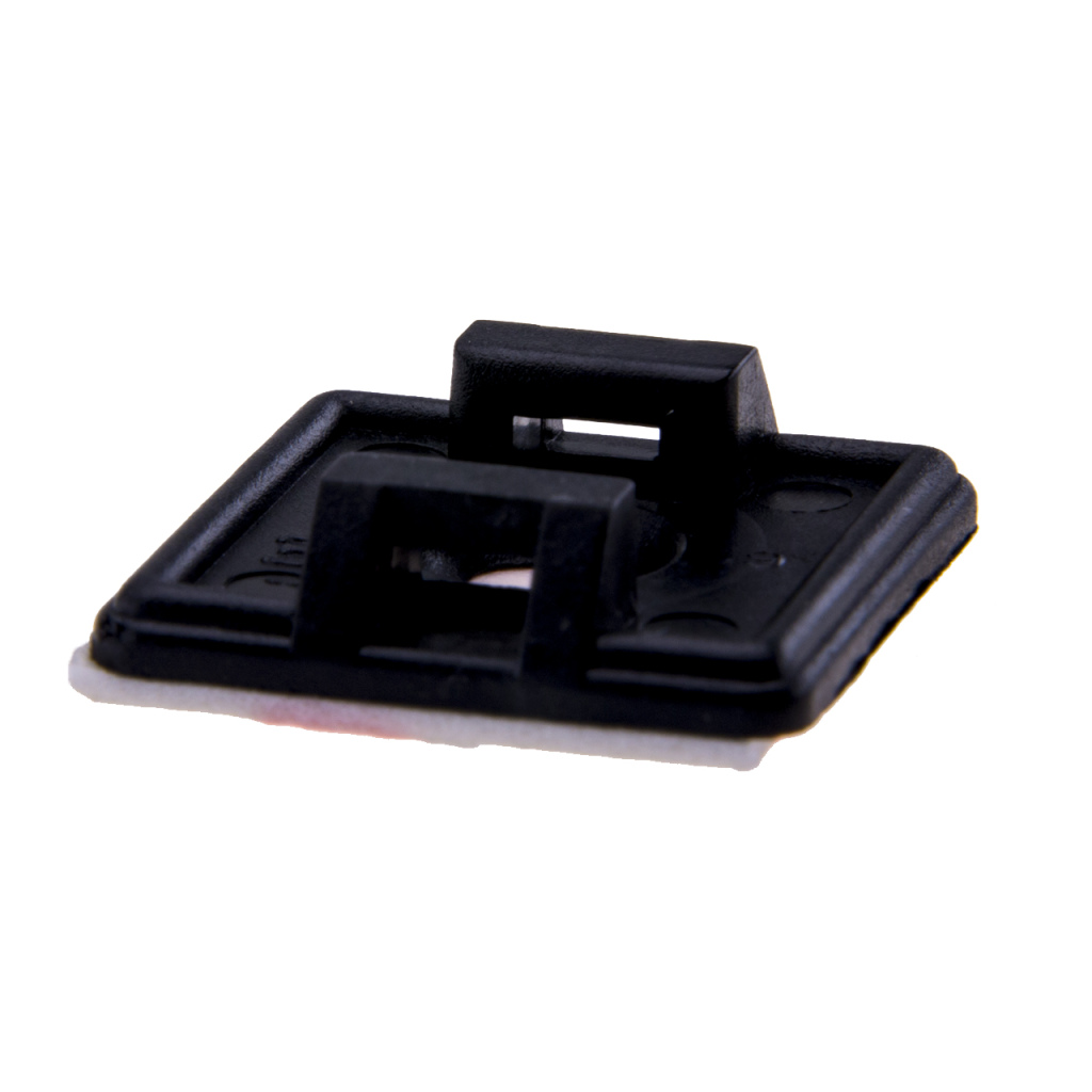 BBAtechniek - Kleefzadel 3M voor tyrap 3.6mm zwart (100x)