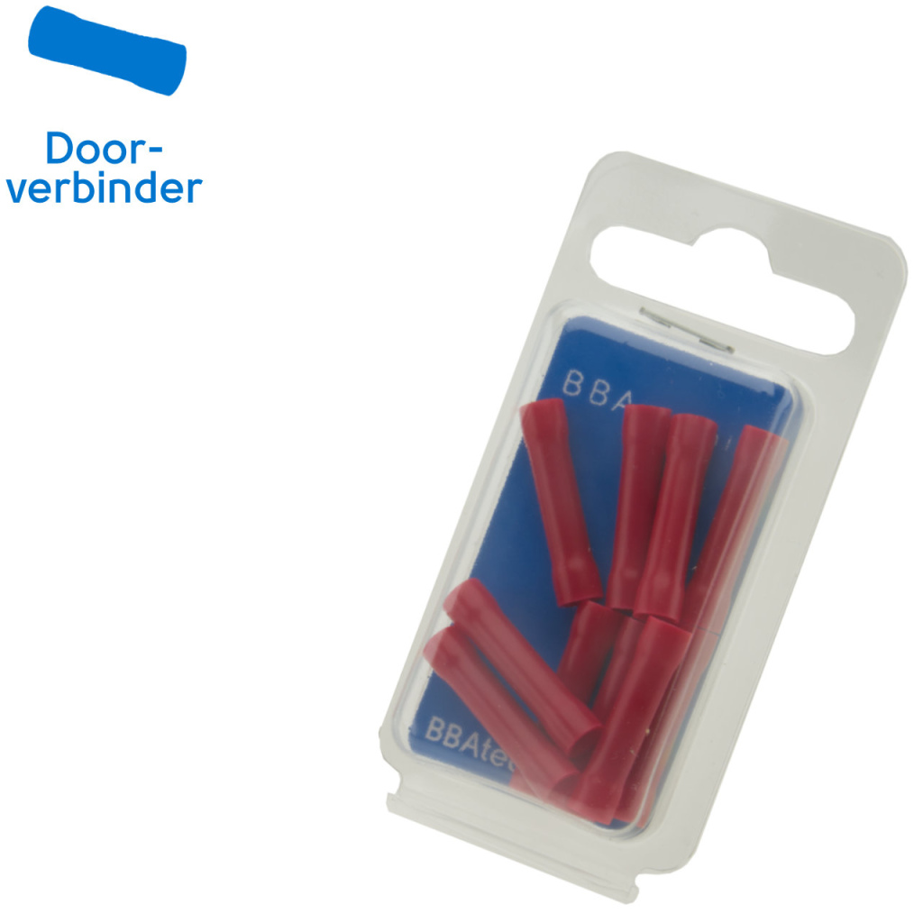 BBAtechniek - Doorverbinder Ø4.1mm rood (10x)