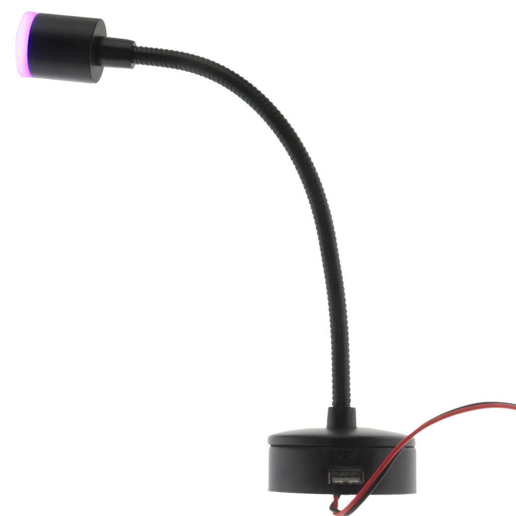 BBAtechniek - Black Swan LED 12V 2W USB 3A 148lm 4000K (1x)