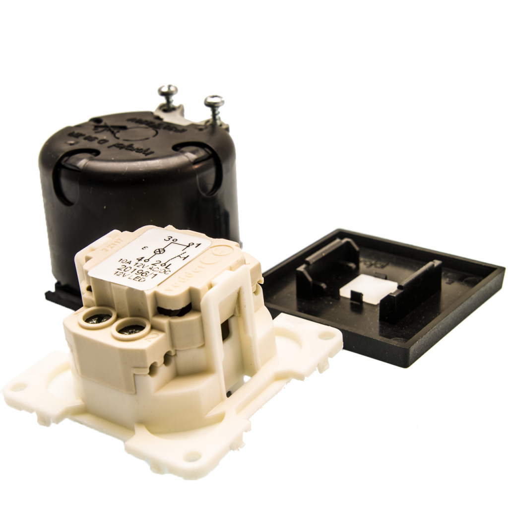 BBAtechniek - Controleschakelaar LED 12V zwart S20.000 (1x)