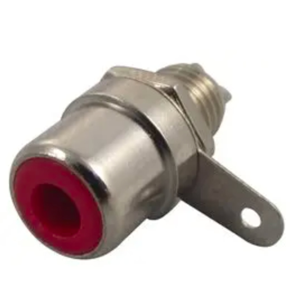 BBAtechniek - RCA (Phono) Audio / Video Connector rood (1x)