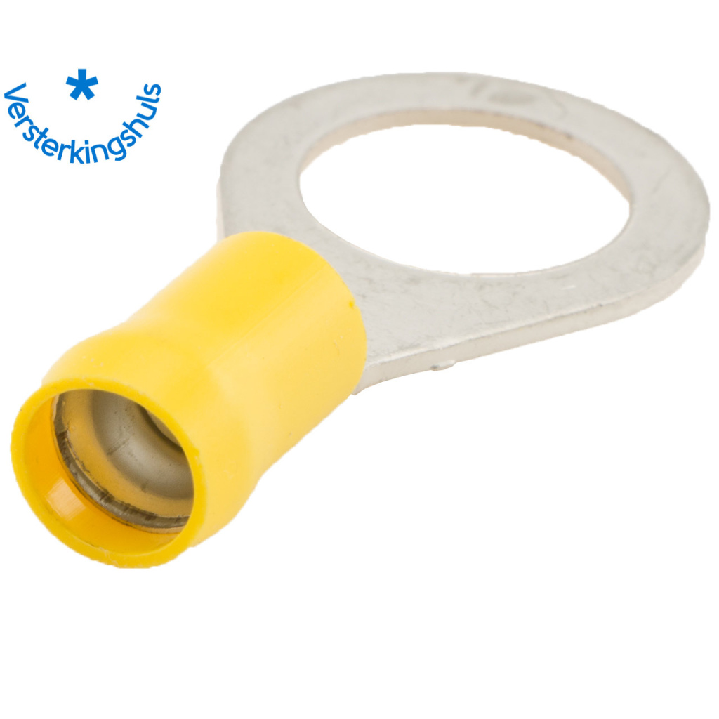 BBAtechniek - Kabelschoen ring M12 Ø12.0mm* geel (100x)