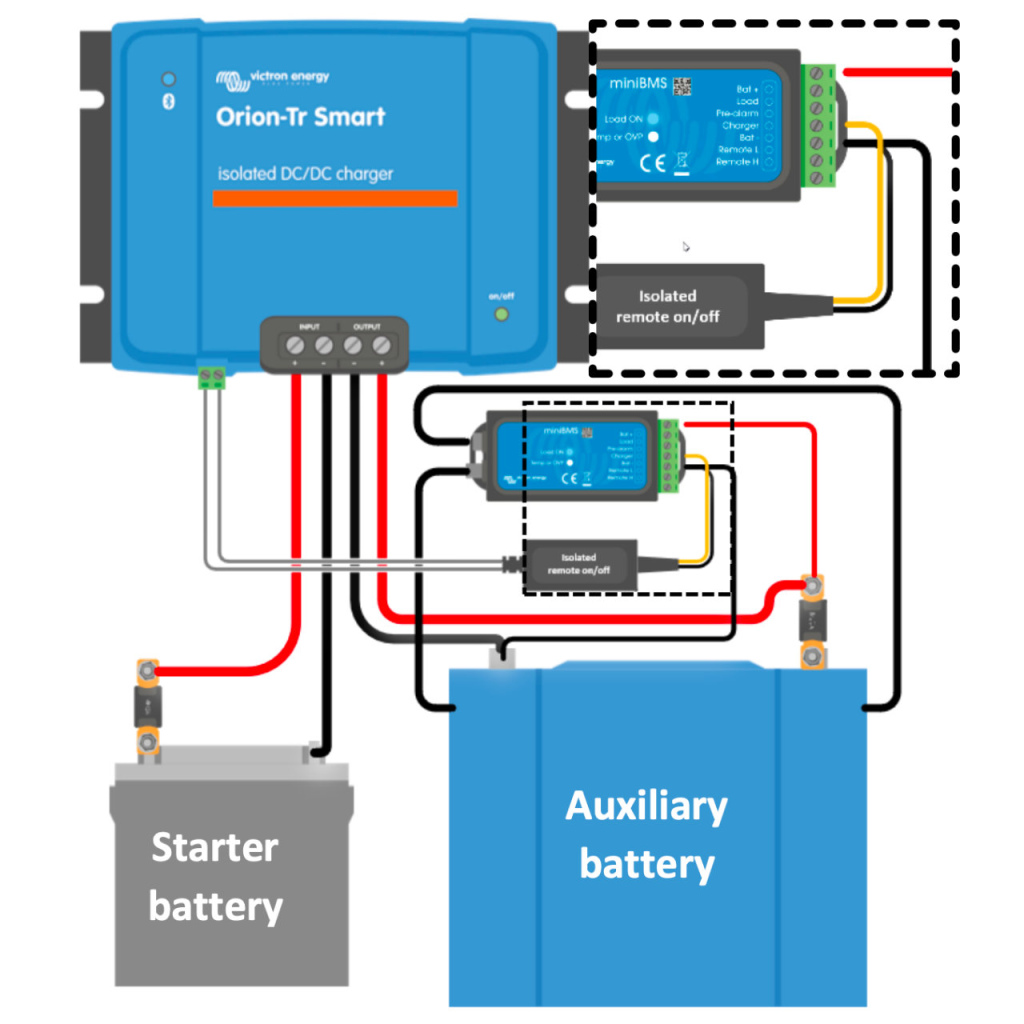 BBAtechniek - Victron Orion-Tr Iso DC-DC lader remote kabel (1x)