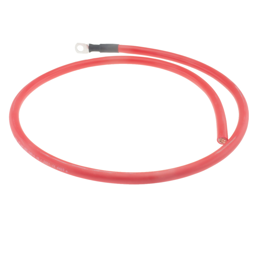 BBAtechniek - 25mm2 accu kabel flexibel rood 1x M8 (1.0m)