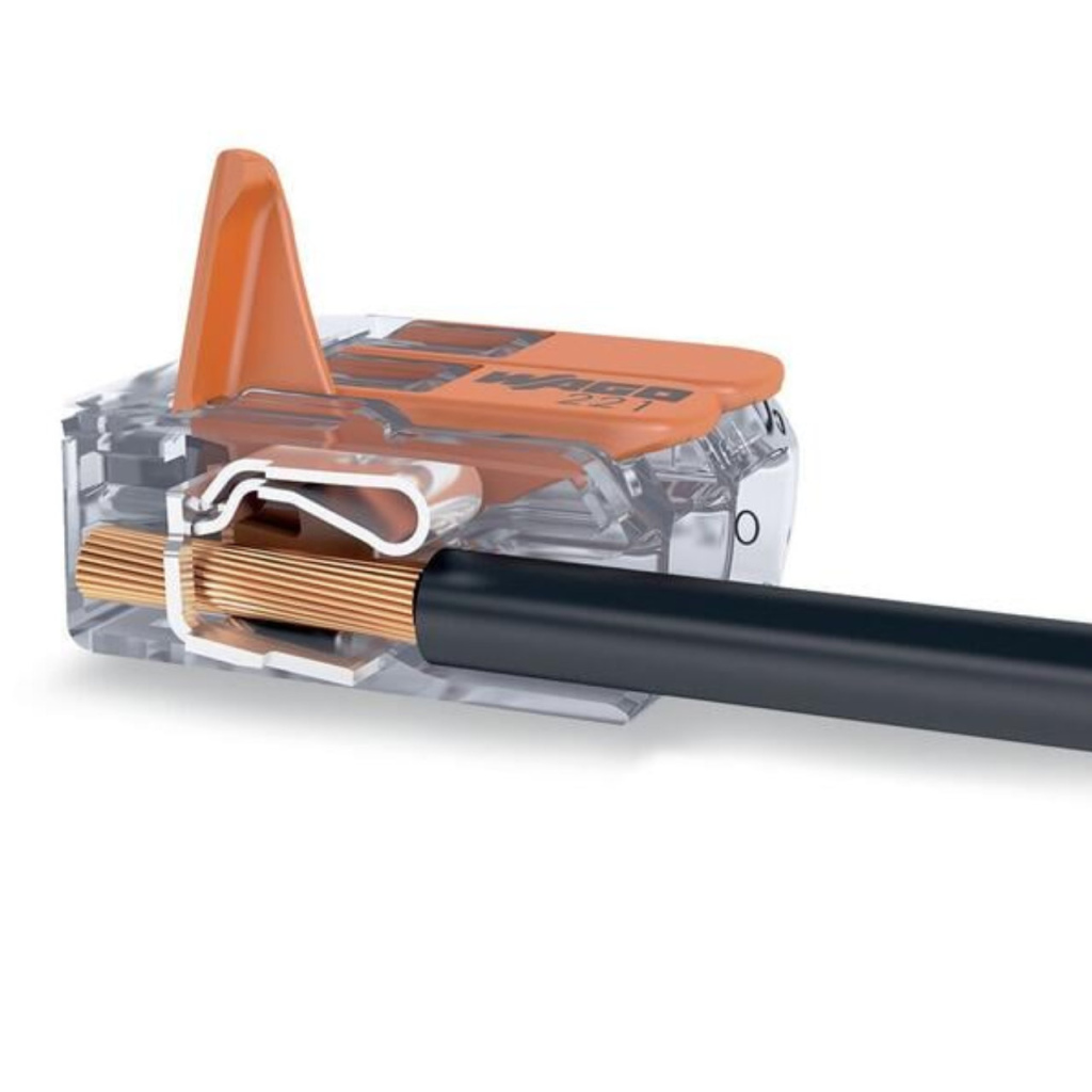 BBAtechniek - Wago verbindingsklem 221 2-voudig t/m 6mm2 (50x)