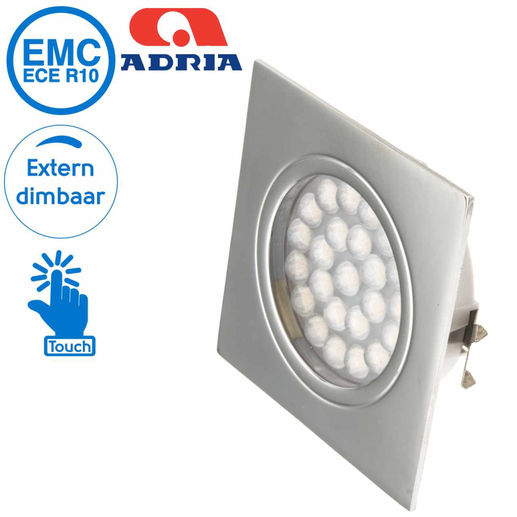 BBAtechniek - Adria C LED inbouwspot 12V 1.6W touch switch (1x)