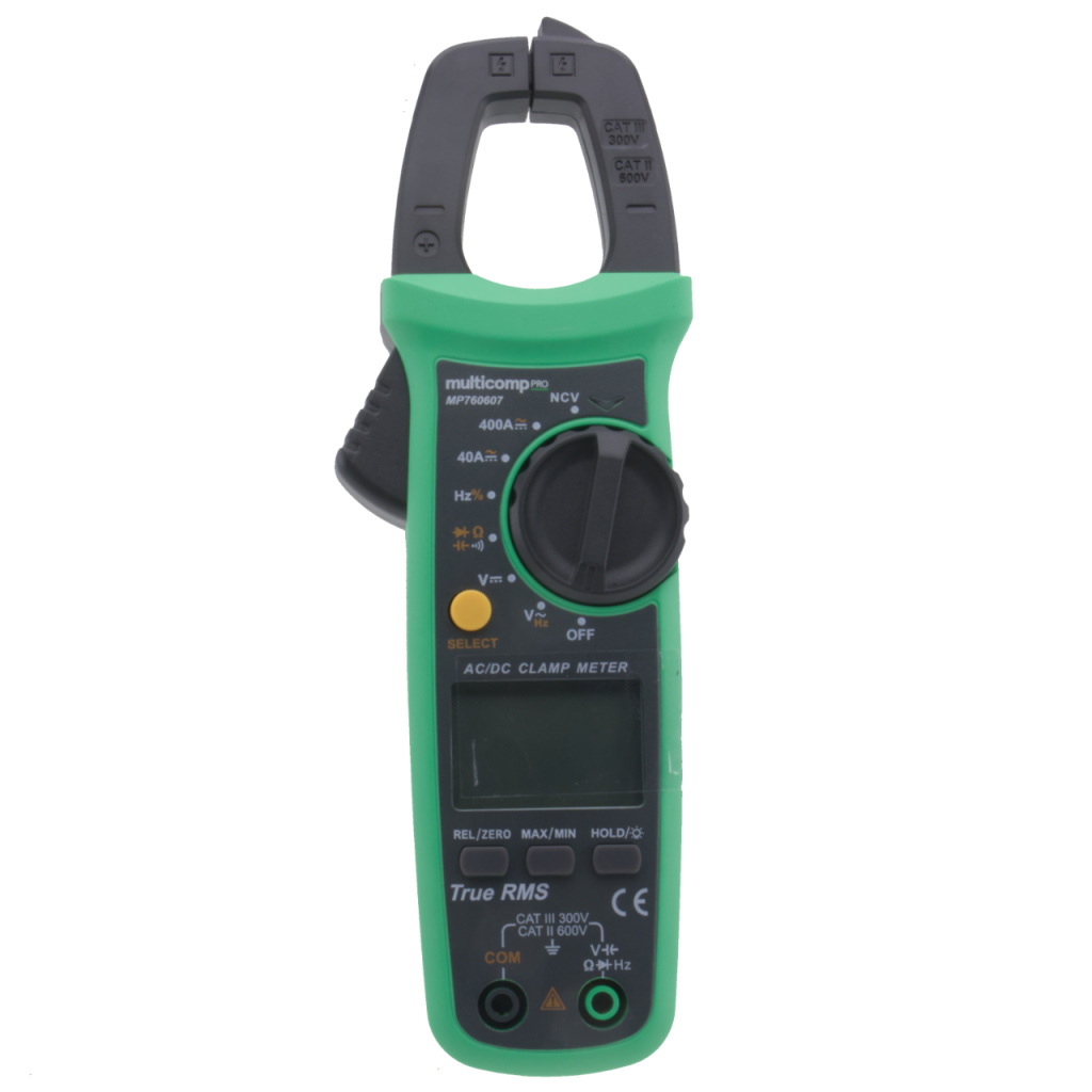 BBAtechniek - Amperetang multimeter DC AC Ohm 600V 400A (1x)