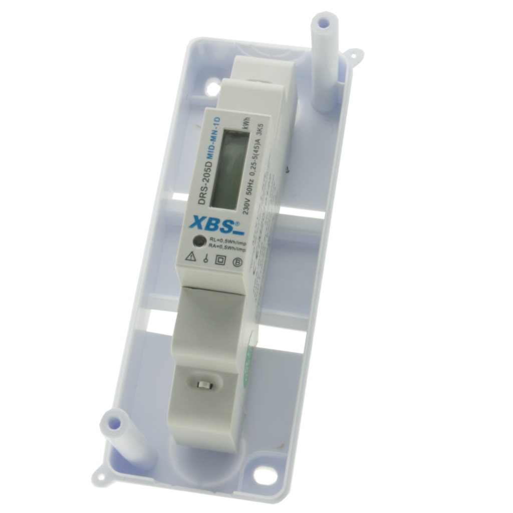 BBAtechniek - BBA kWh meter met behuizing 40A DIN-rail (1x)