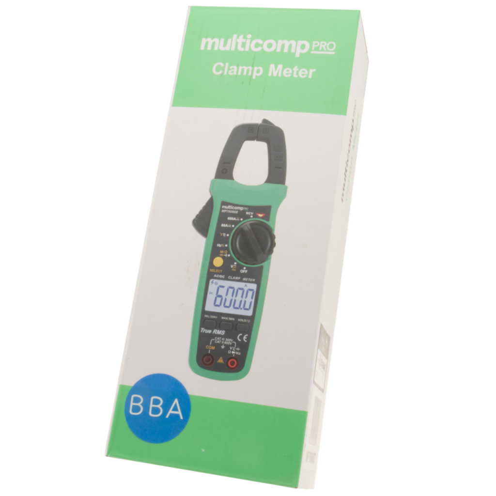 BBAtechniek - Amperetang multimeter DC AC Ohm 600V 400A (1x)