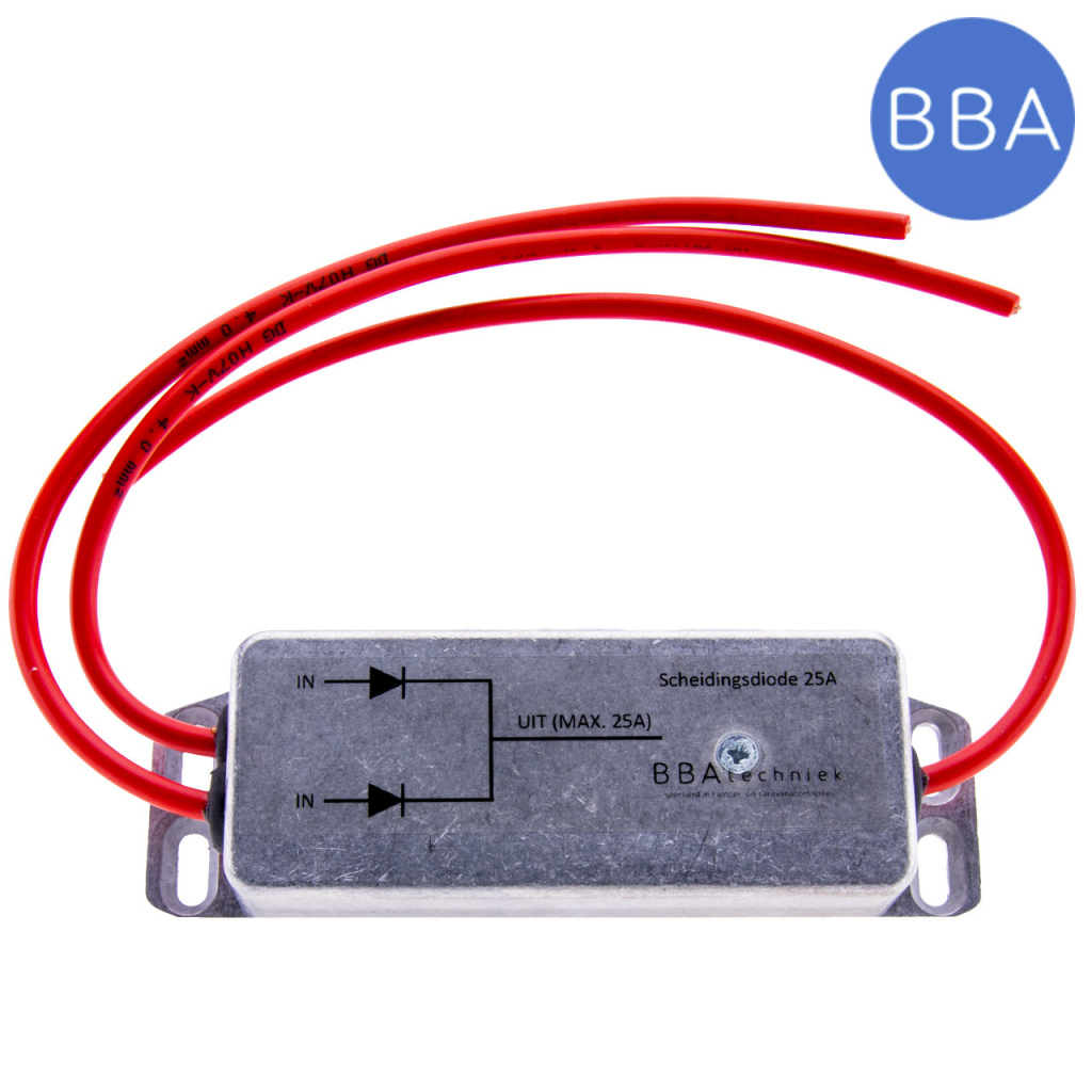 BBAtechniek - Scheidingsdiode 2e accu 12V / 25A (1x)