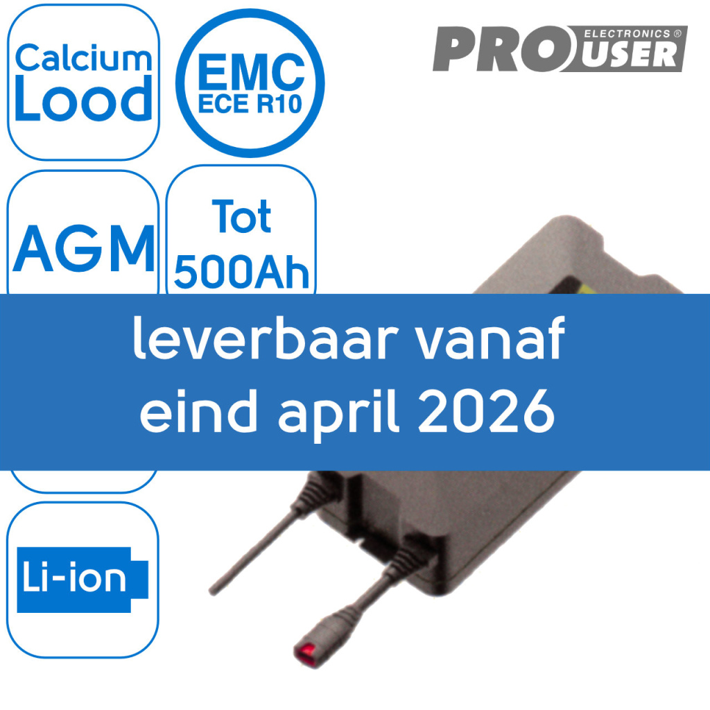 BBAtechniek - 12V 25Ah Pro-User intelligente acculader IBC25 1x)