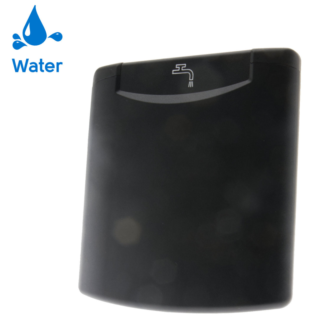 BBAtechniek - Losse klep water icoon zwart (1x)