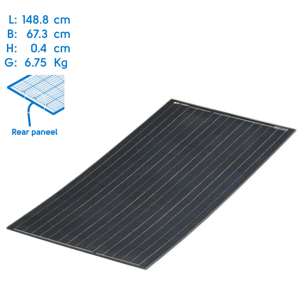 BBAtechniek - NDS Lightsolar 105W Rear 101.8x50.3x0.4cm (1x)