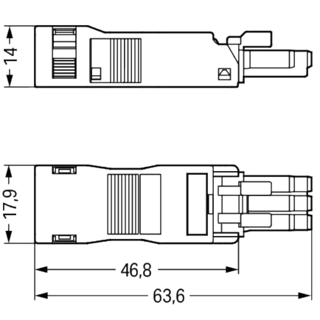 BBAtechniek - Wago Winsta mini connector female 3-polig (5x)