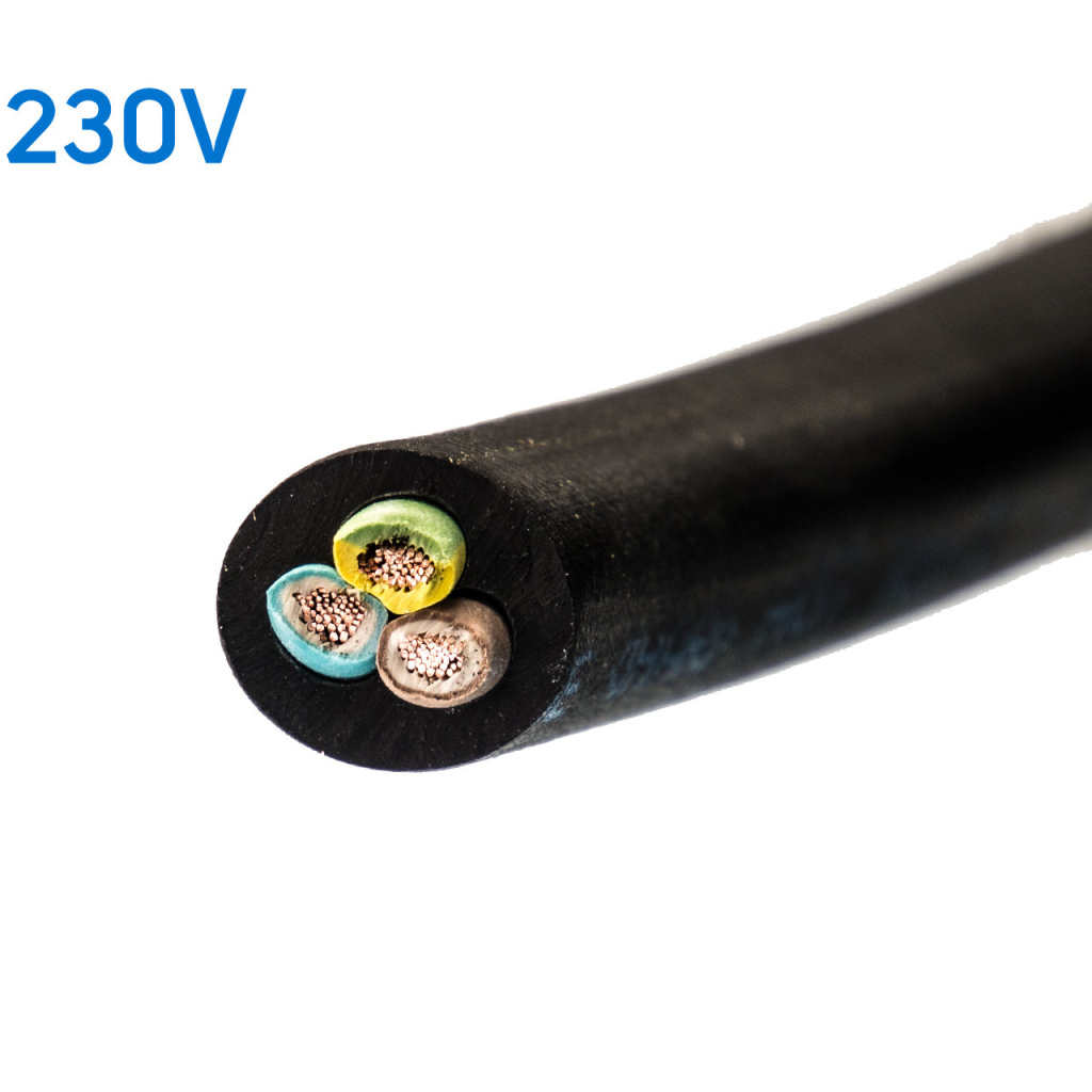 BBAtechniek - Neopreenkabel 3-aderig 3x2.5mm2  HO7RN-F (100m)