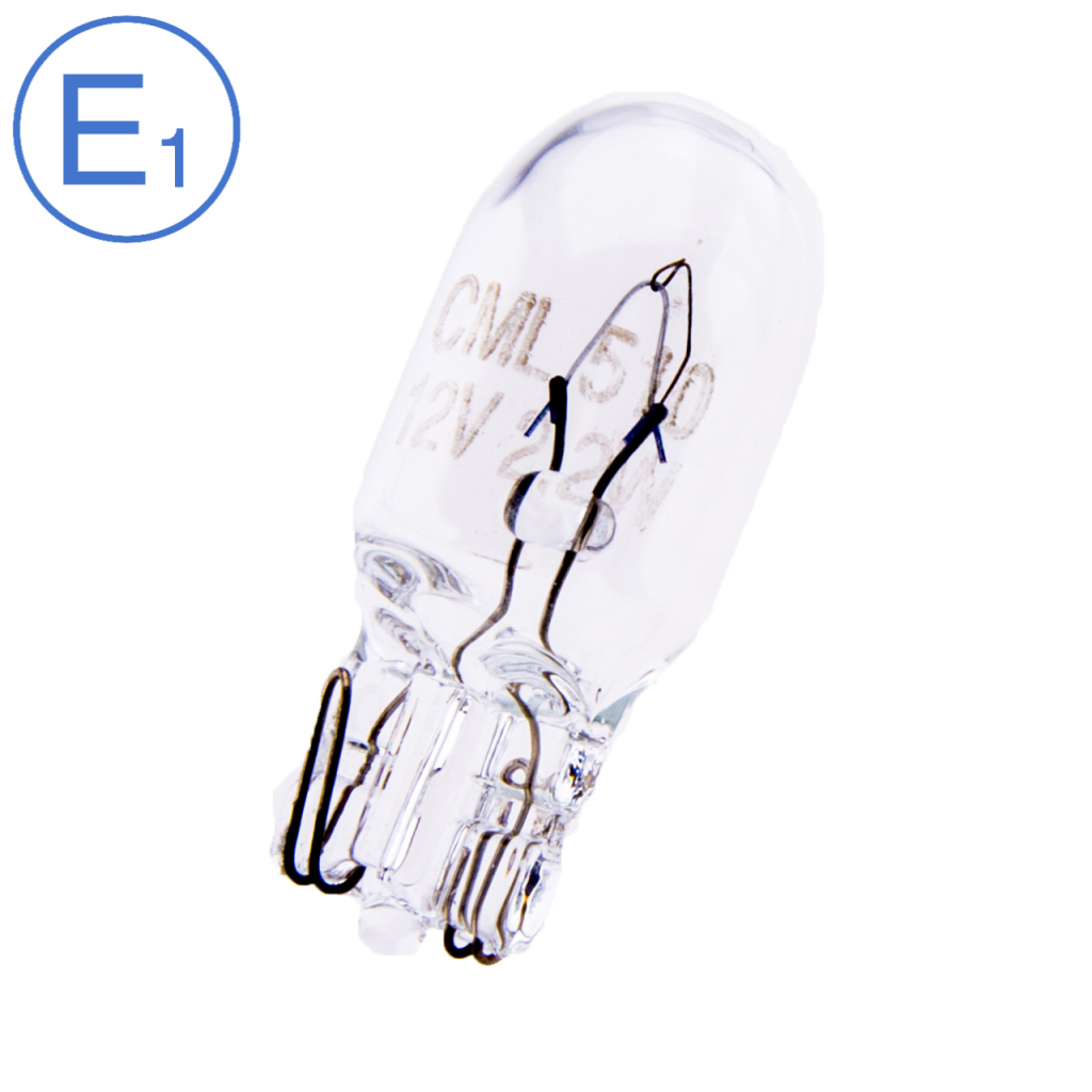 BBAtechniek - 12V 2.2W BS510 lamp wedge base helder (10x)