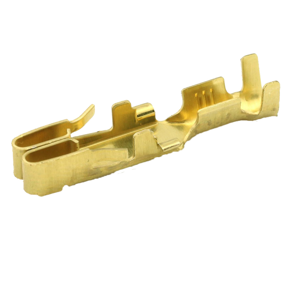 BBAtechniek - Vlakstekerhuls messing 6.3 1.5-2.5mm² (100x)