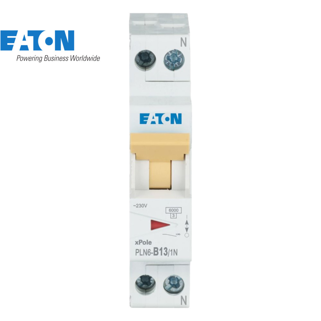 BBAtechniek - Installatieautomaat PLN6 B13 2P+N 18mm 6Ka (1x)