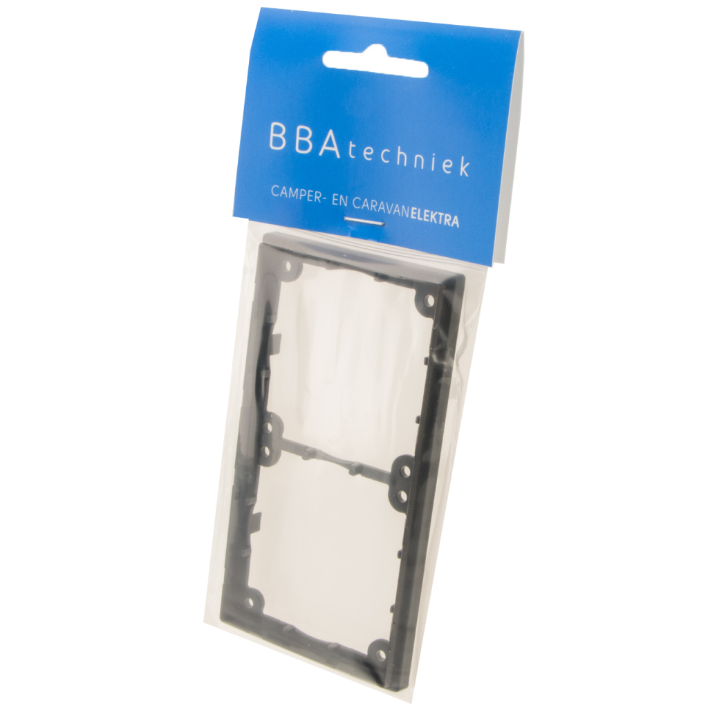 BBAtechniek - Afstandsraam 2-vak laag zwart S20.000 (1x)