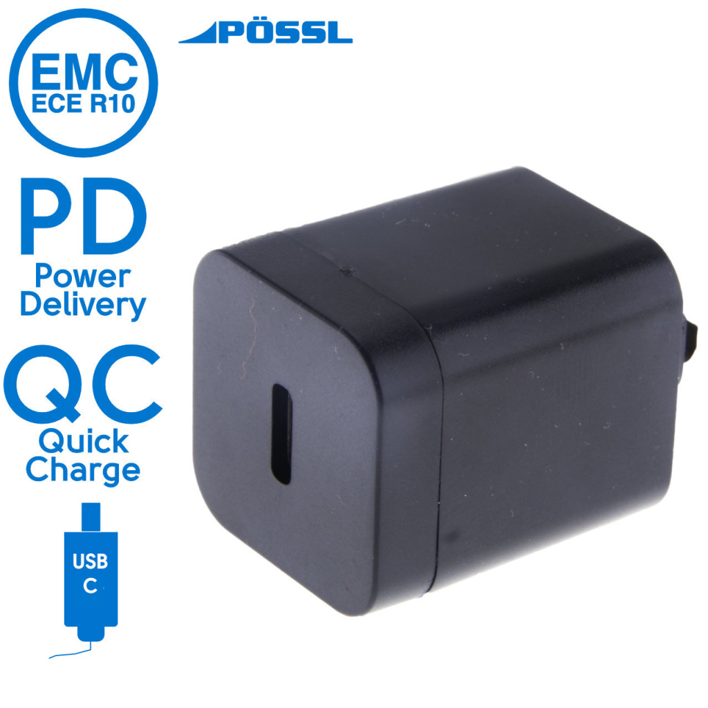 BBAtechniek - Lanciano USB-C PD QC zwart (1x)