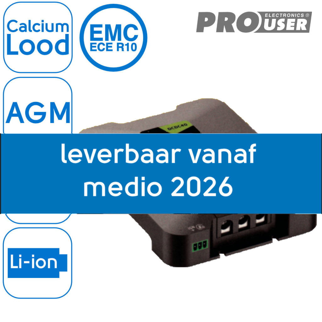 BBAtechniek - 12V 40Ah Pro-User DC/DC40 SC acculader  (1x)