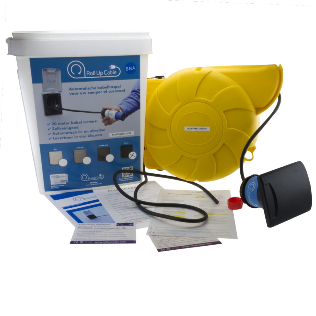 BBAtechniek - ROLL-UP-CABLE 2.0 20m zwart MKII( (1x)