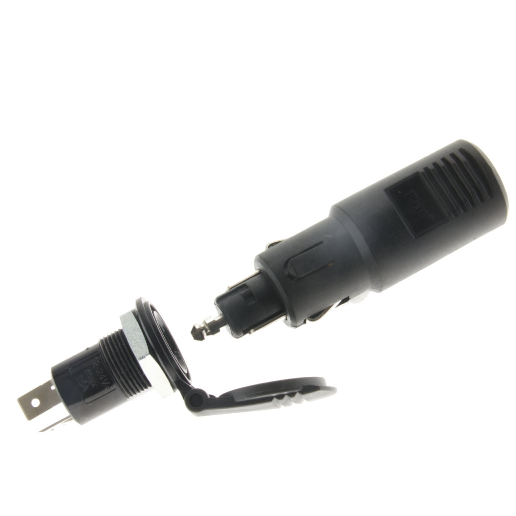 BBAtechniek - 6-24V 2-polige contactdoos kleine uitvoering(1x)