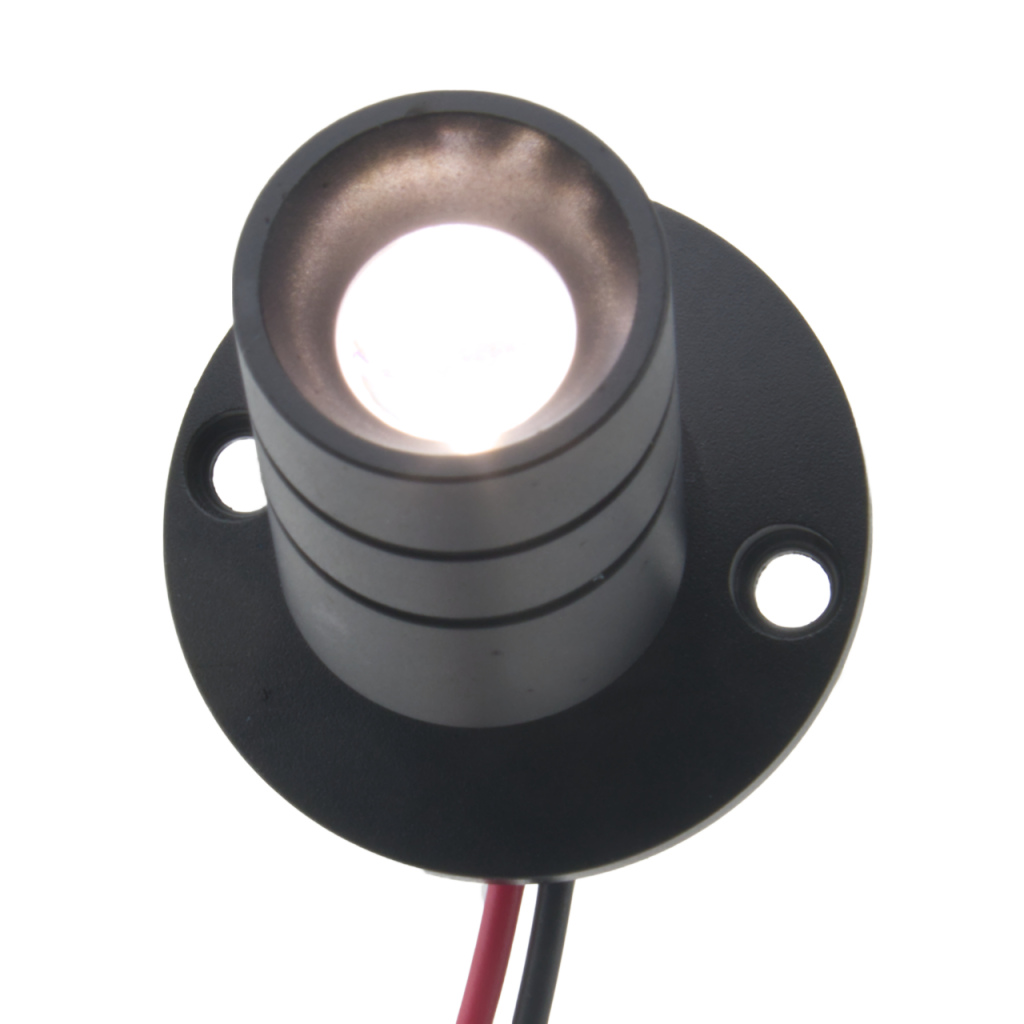 BBAtechniek - Sicilië mini draaibare LED spot 12V 1W 3000K (1x)