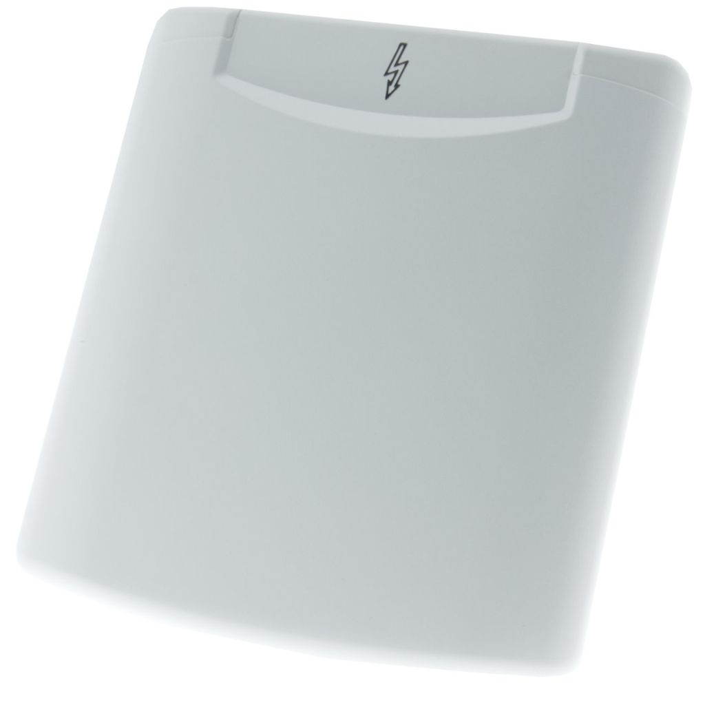 BBAtechniek - Losse klep 230V icoon Reinweiss RAL9010 (1x)