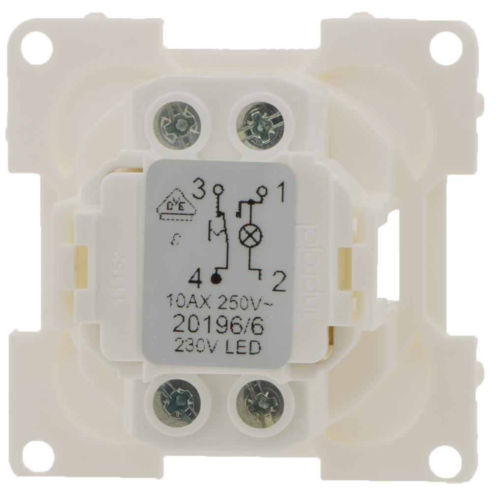 BBAtechniek - Controleschakelaar LED 230V zwart S20.000 (1X)