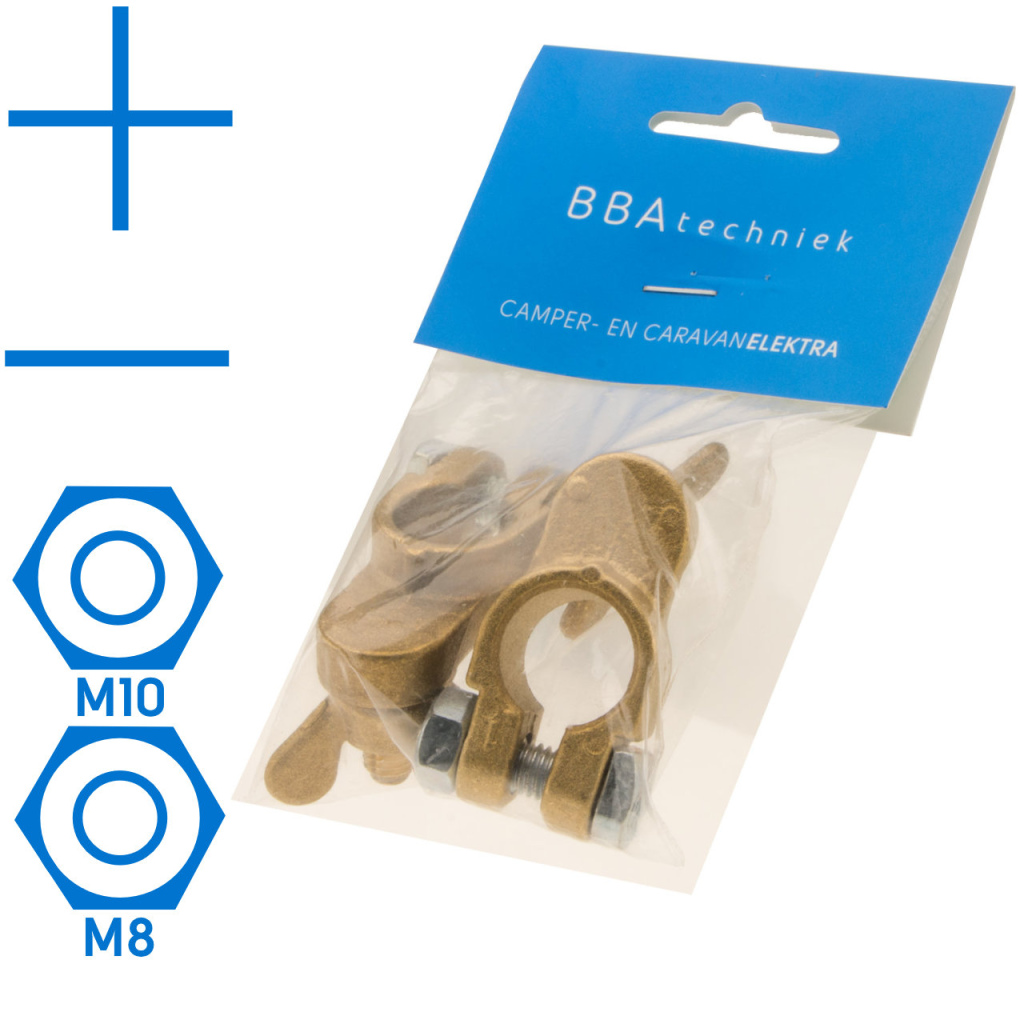 BBAtechniek - Accupoolklem 16-35mm² - + M8 M10 ø 8mm² set (1x)