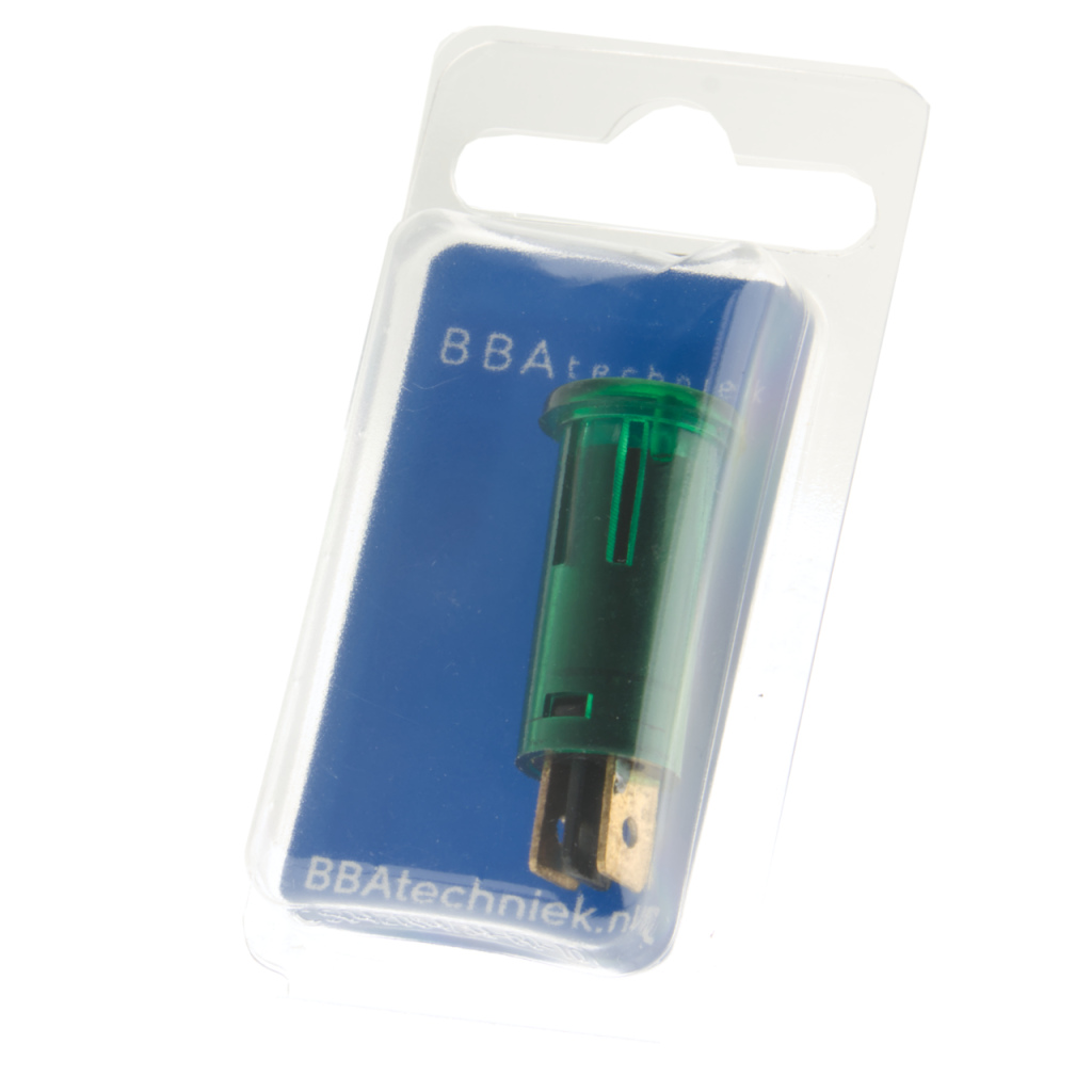 BBAtechniek - Waarschuwingslampje groen 12V Ø 12.0mm (1x)